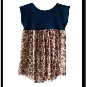 Aubs Seams Stressed Size 3t Turkey Thanksgiving Tunic/Dress